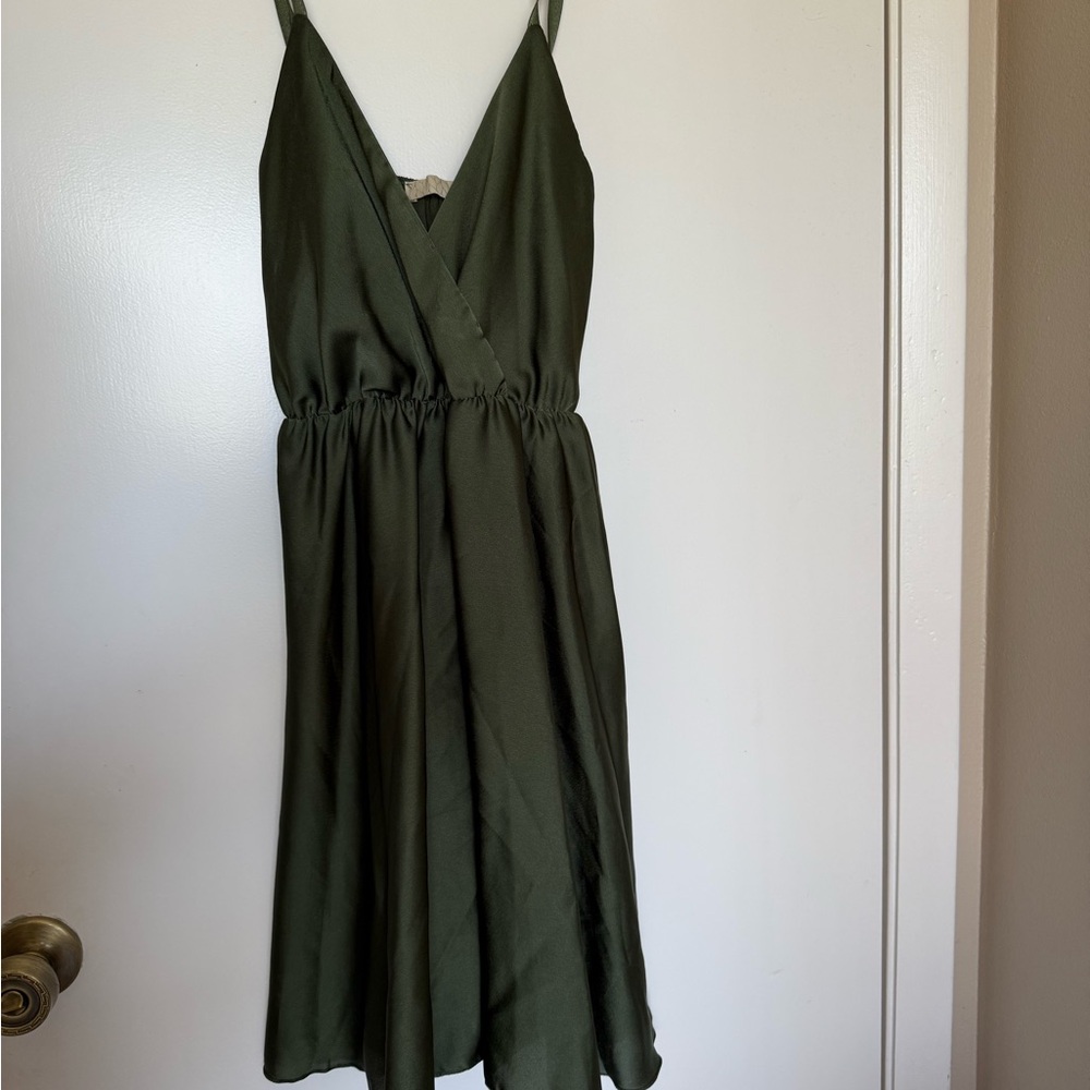 Olive Green Women's Dress medium